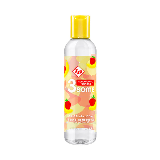 ID 3some Strawberry Banana Water-Based Lube - Headshop.com