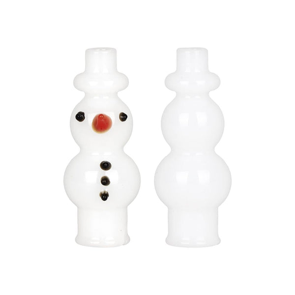 Snowman Glass Mouthpiece Attachment for Puffco Pivot Snowman Glass Mouthpiece Attachment for Puffco Pivot