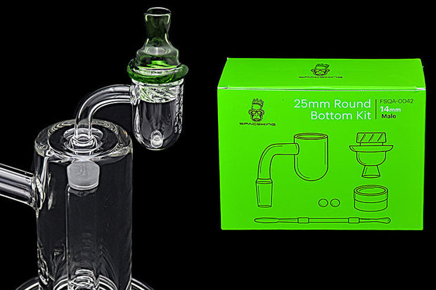 Space King 25mm Round Bottom Banger Kit (Neon Green) - Headshop.com