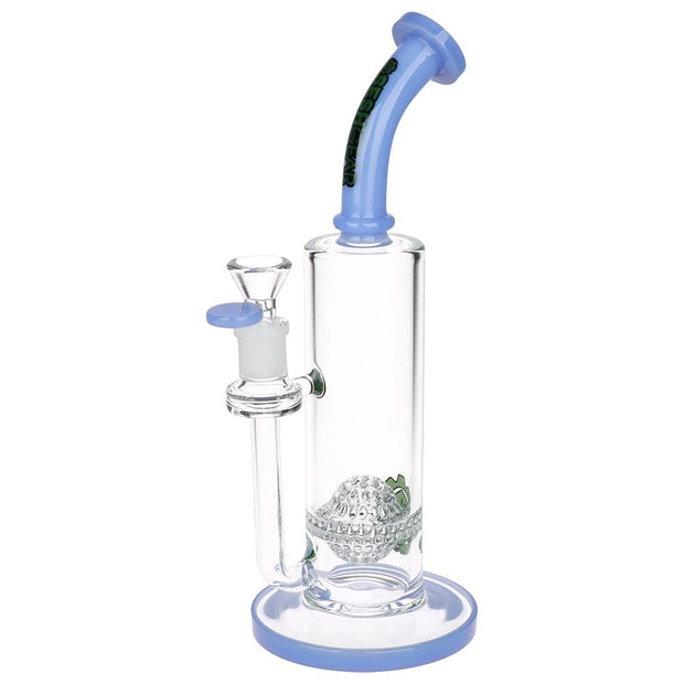 SeshGear Golf Ball Perc Glass Water Pipe | 10" | 14mm F | Colors Vary - Headshop.com