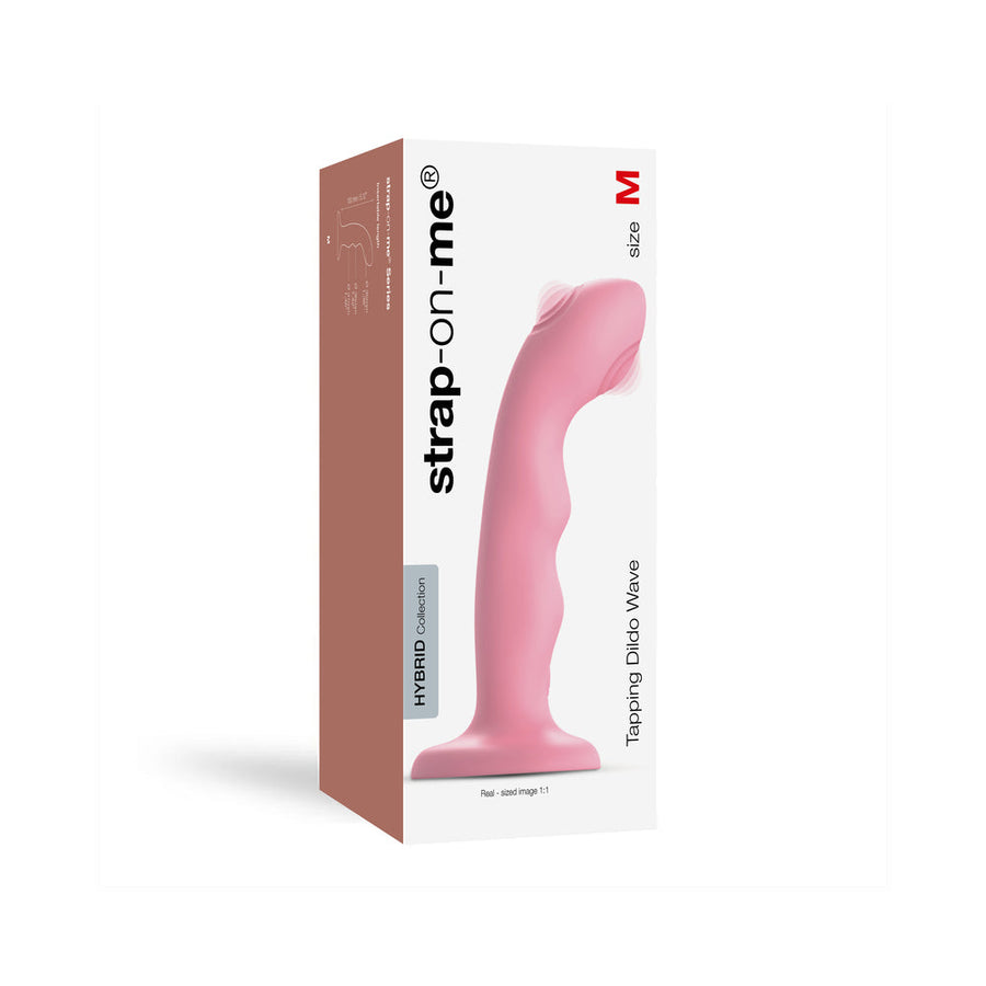 Strap-On-Me Tapping Dildo Wave Coral Pink - Headshop.com