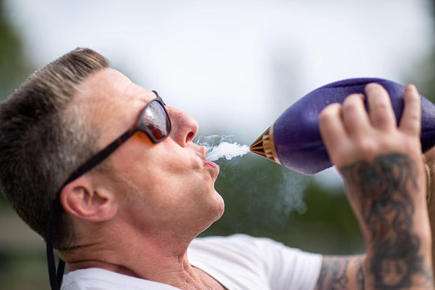 Authentic 2pk PowerHitter Football Purple & Gold - Headshop.com