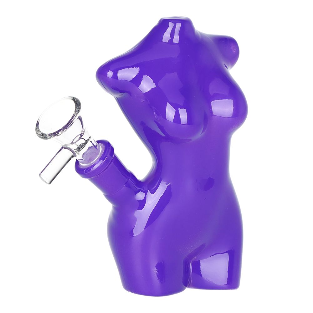 Lady Mannequin Mini Glass Water Pipe - 5" / 14mm F / Colors Vary - Headshop.com