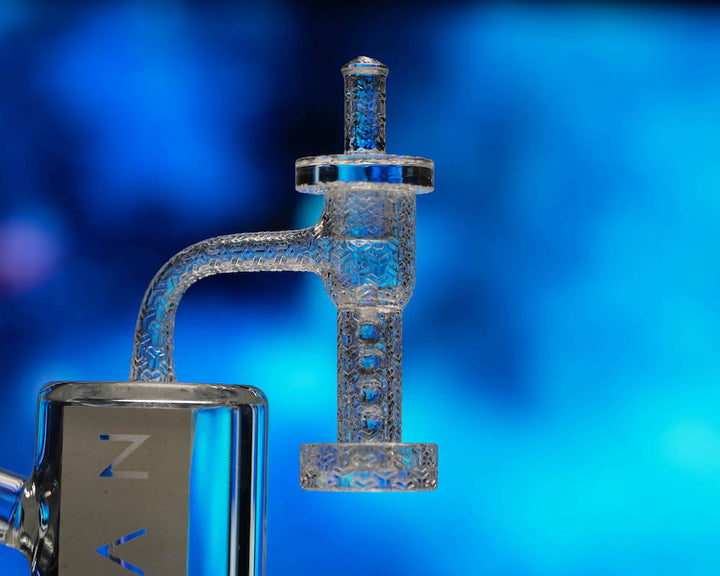 Space King Fully Fused Engraved Terp Slurper (Black / Gold) - Headshop.com