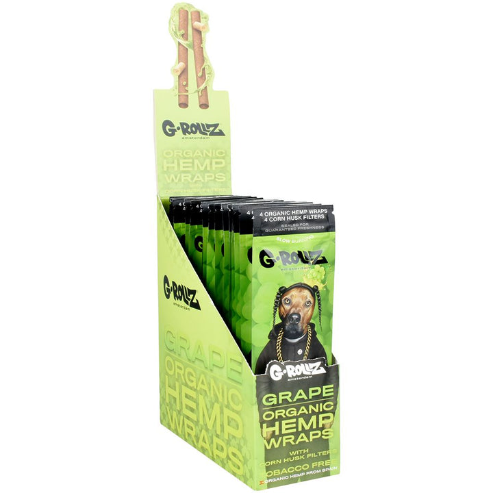 G-ROLLZ Pets Rock Organic Hemp Wraps | 4pc | 15pk Display - Headshop.com
