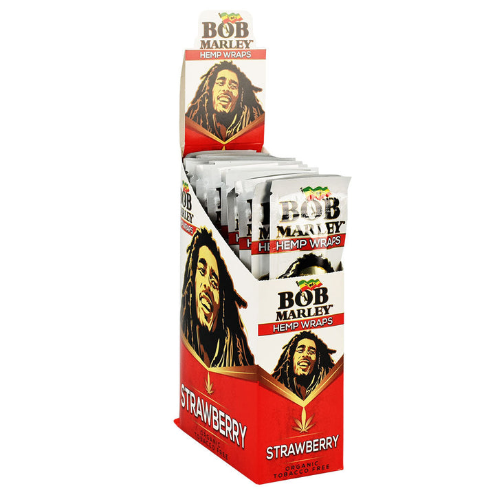 25PC DISP - Bob Marley Hemp Wraps - 2pk - Headshop.com