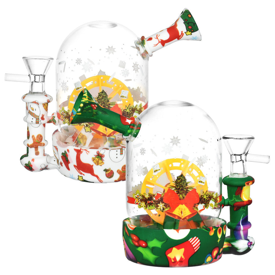Christmas Waterwheel Bell Jar Water Pipe - 4.5" / 14mm F - Headshop.com
