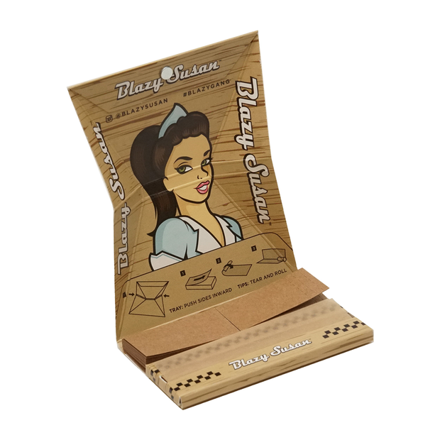 Blazy Susan Unbleached Rolling Papers - Headshop.com