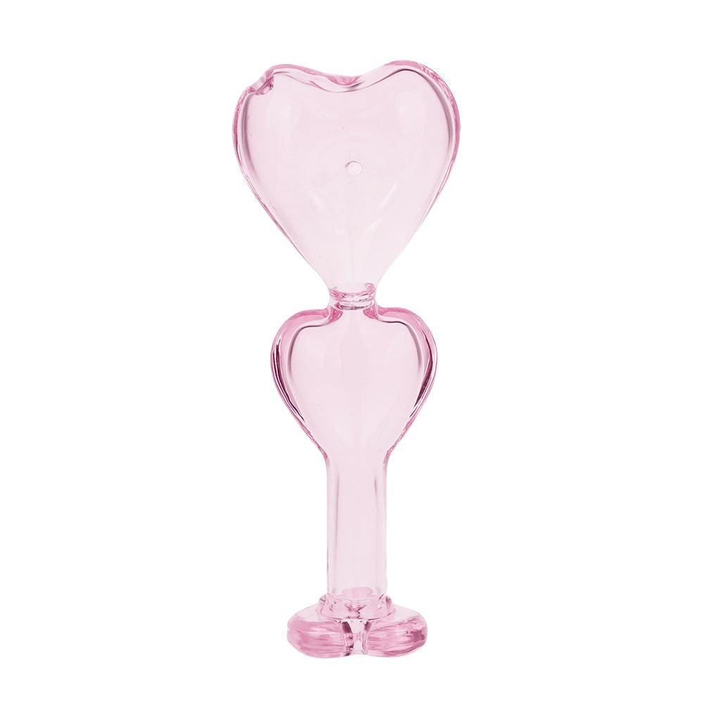 Double Love Glass Hand Pipe - 5.5" - Headshop.com