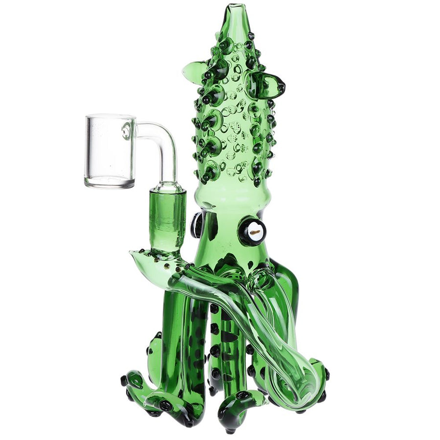Spiny Squid Glass Dab Rig - 9" / 14mm F - Headshop.com