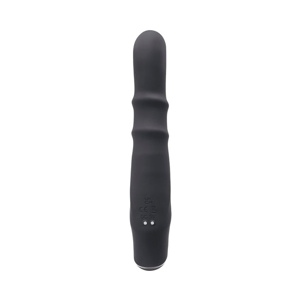 Evolved Ringmaster Rechargeable Dual Stim Vibe Silicone Black - Headshop.com