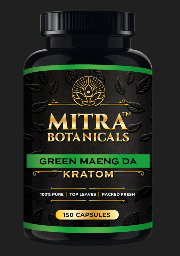 Mitra Botanicals Green Maeng Da – Kratom (150 Capsules) Mitra Botanicals Green Maeng Da – Kratom (150 Capsules)