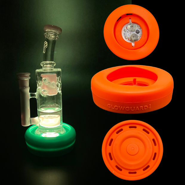Bong Base Bumper Coin Battery 3in-4.25in Bases Silicone Fits Variety of Shapes - Headshop.com