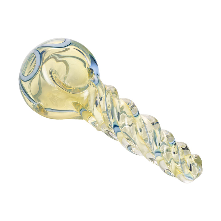Human Grade Twist Glass Spoon Pipe Model B - Headshop.com