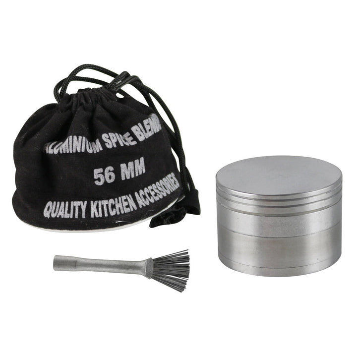 Metal Grinder w/Screen and brush - 4pc / 2" - Headshop.com