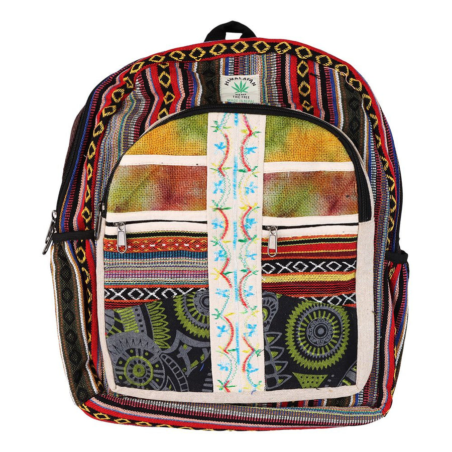 ThreadHeads Tie Dye Patchwork Backpack - 16"x14" - Headshop.com