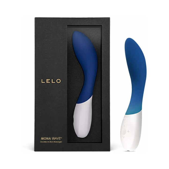 LELO MONA Wave Rechargeable G-Spot Vibrator Midnight Blue - Headshop.com