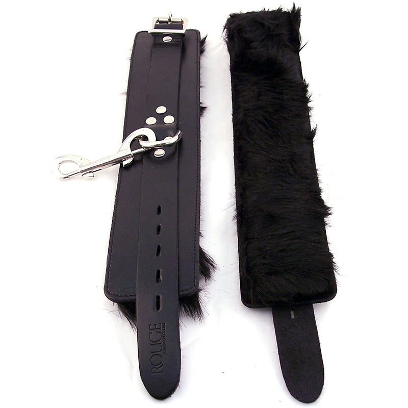Rouge Wrist Cuffs, Fur Black - Headshop.com