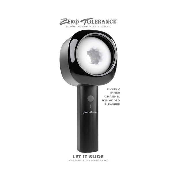 Zero Tolerance Let It Slide Rechargeable Stroker Black - Headshop.com