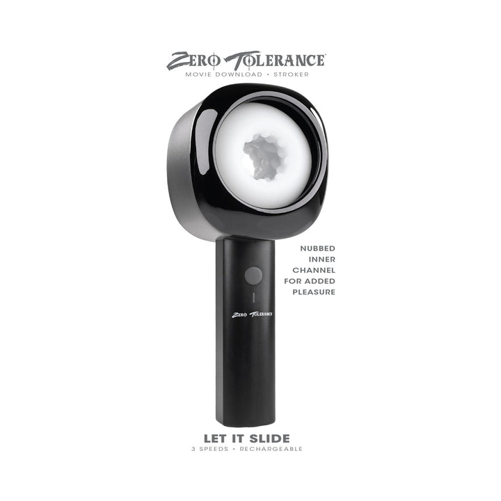 Zero Tolerance Let It Slide Rechargeable Stroker Black - Headshop.com