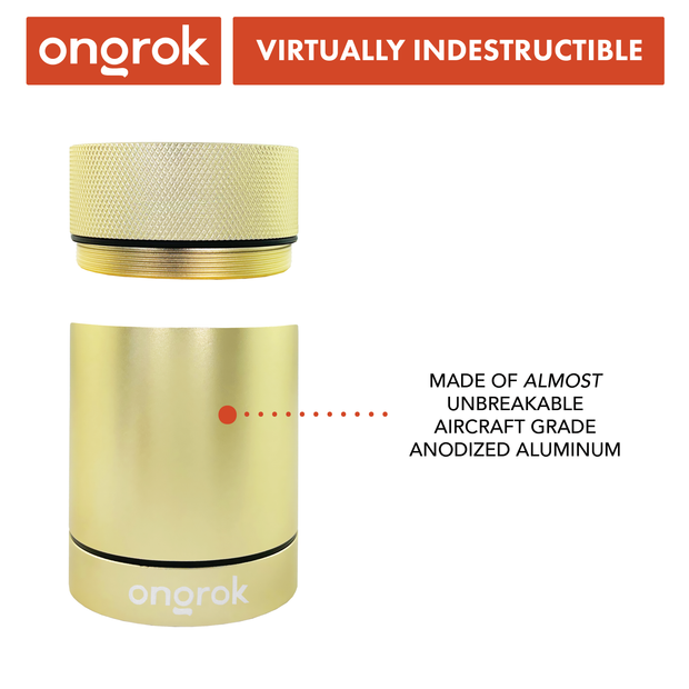 Ongrok Aluminum Metal Storage Jar - Headshop.com