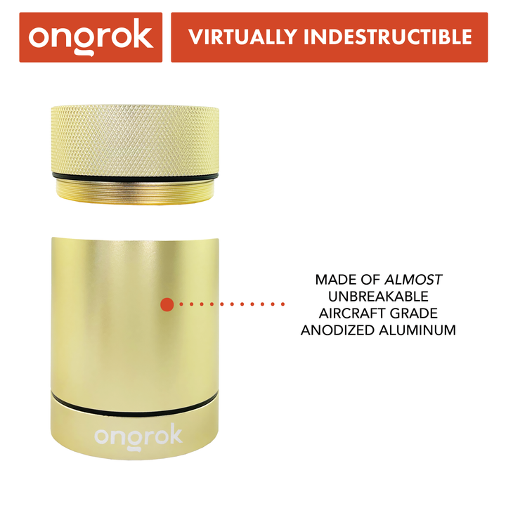 Ongrok Aluminum Metal Storage Jar - Headshop.com