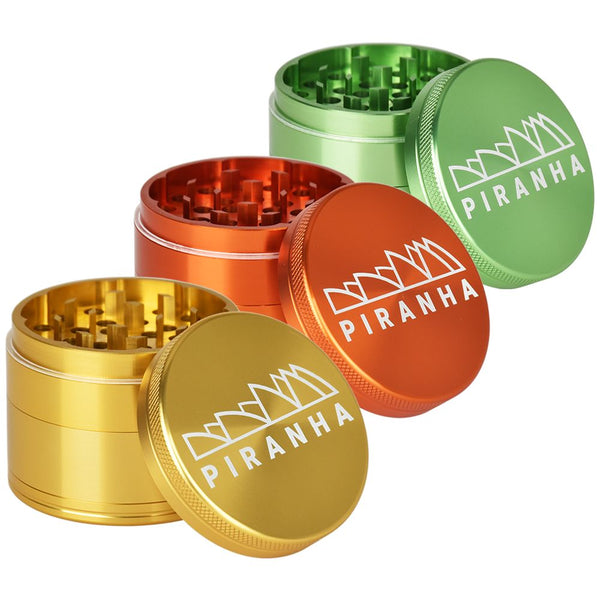 Piranha Pollinator Aluminum Grinder | 4pc | 2.2" Piranha Pollinator Aluminum Grinder | 4pc | 2.2"
