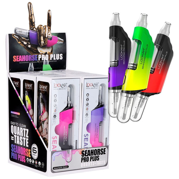 6CT DISPLAY - Lookah Seahorse PRO Plus Electric Dab Pen Ombre - 650mAh / Assorted Colors 6CT DISPLAY - Lookah Seahorse PRO Plus Electric Dab Pen Ombre - 650mAh / Assorted Colors