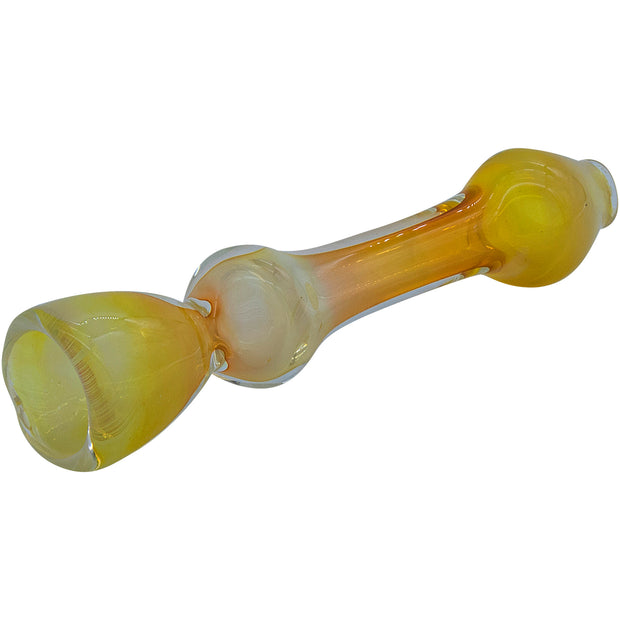 LA Pipes "Chill Fumes" Silver Fumed Chillum - Headshop.com