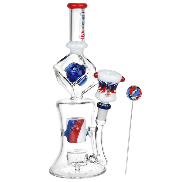 Grateful Dead x Pulsar Tesseract Hypercube Glass Water Pipe Grateful Dead x Pulsar Tesseract Hypercube Glass Water Pipe