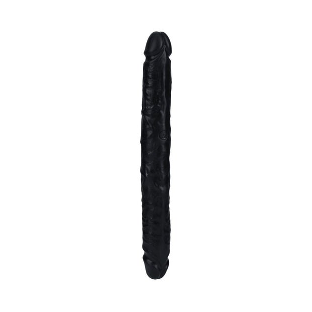 RealRock 12 in. Slim Double-Ended Dong Black - Headshop.com