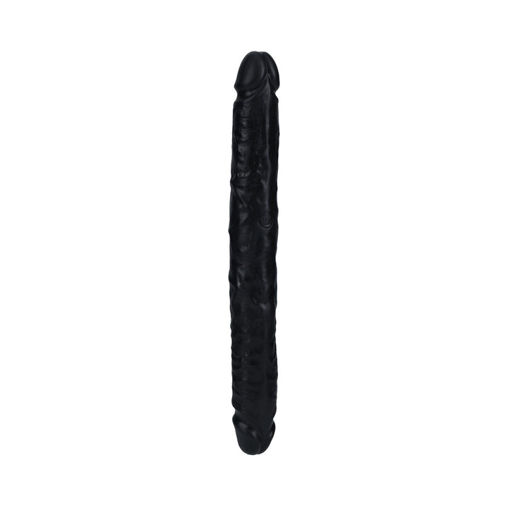 RealRock 12 in. Slim Double-Ended Dong Black - Headshop.com