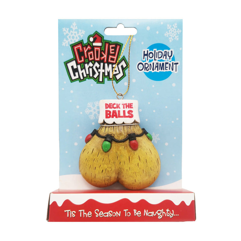 Crooked Christmas Ornament - Deck The Balls - Headshop.com