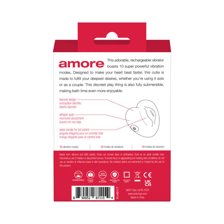 VeDO Amore Rechargeable Pleasure Vibe Red - Headshop.com