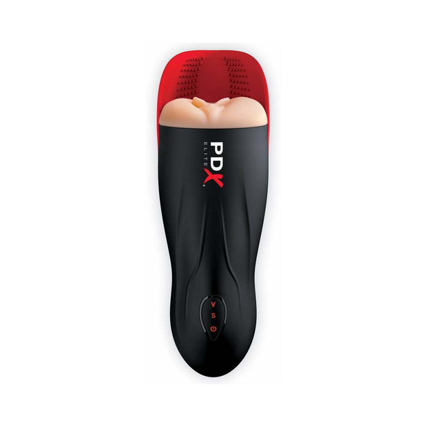 PDX Elite Fuck-O-Matic Rechargeable Vibrating Suction Stroker With Ball Cradle - Headshop.com
