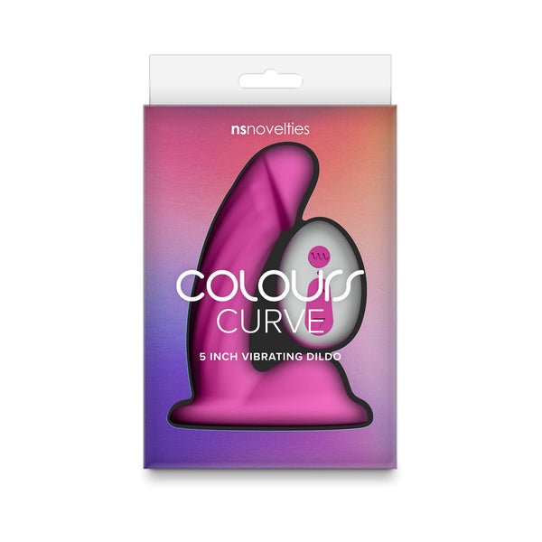 Colours Curve Vibrating 5 in. Dildo Pink Colours Curve Vibrating 5 in. Dildo Pink
