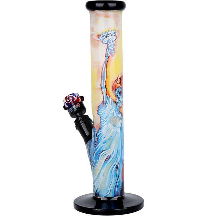 The Grateful Dead x Pulsar Inside Print Straight Tube Glass Water Pipe | 11.25" | 14mm F