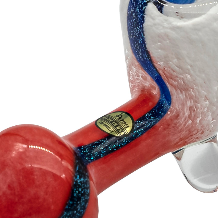 LA Pipes "Star Walker" Sitting Dichro Sherlock Pipe - Headshop.com