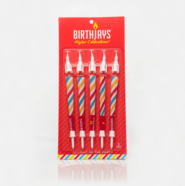 5-Pack of Birthjays (5 Joint Birthday Candles) - Headshop.com