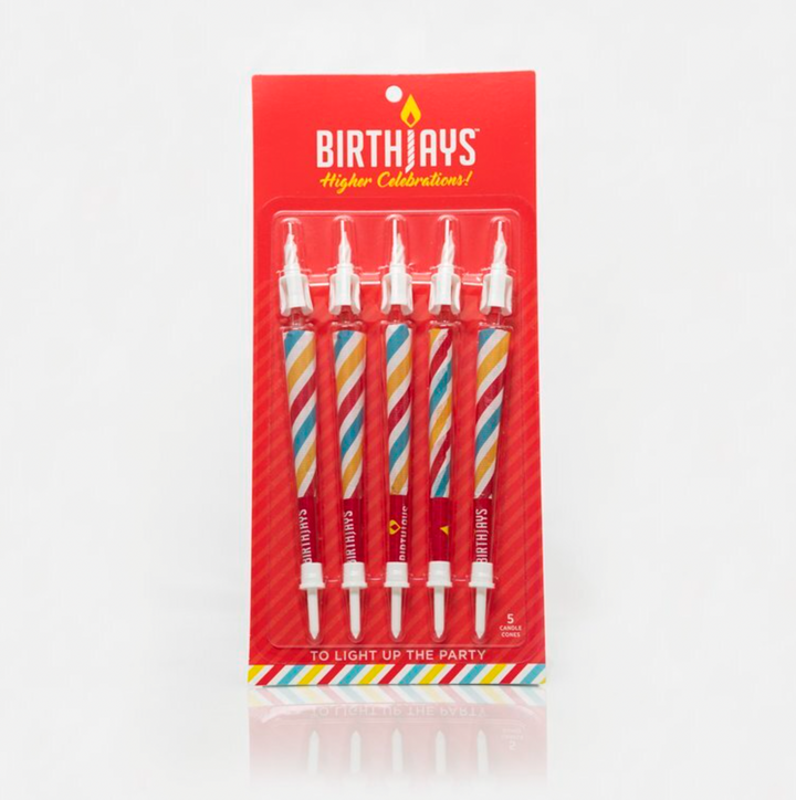 5-Pack of Birthjays (5 Joint Birthday Candles) - Headshop.com