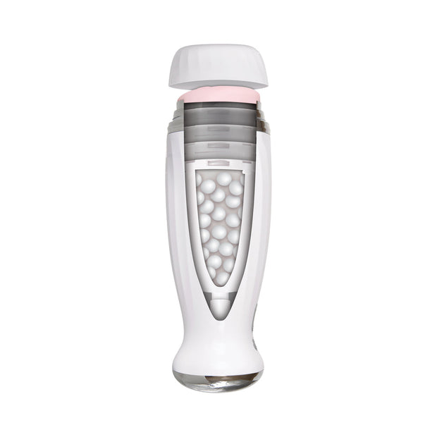 Zero Tolerance Rechargeable Thrusting Stroker With Movie Download White - Headshop.com