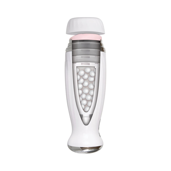 Zero Tolerance Rechargeable Thrusting Stroker With Movie Download White - Headshop.com