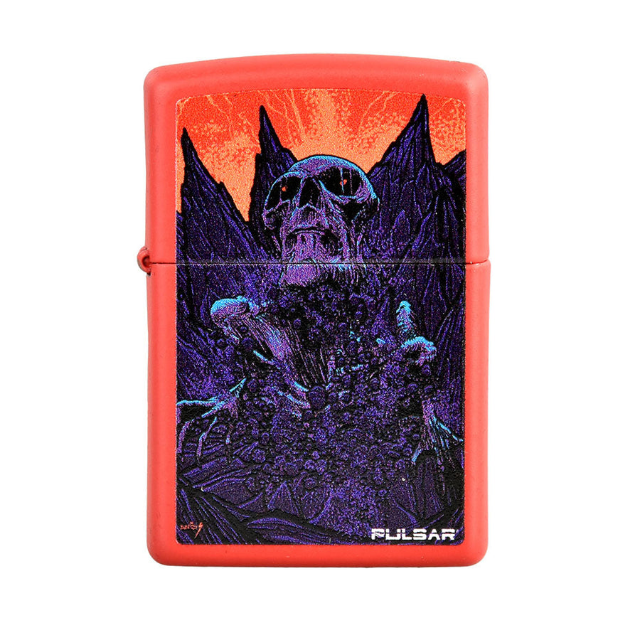 Zippo Lighter - Pulsar Great Awakening - Red Matte - Headshop.com