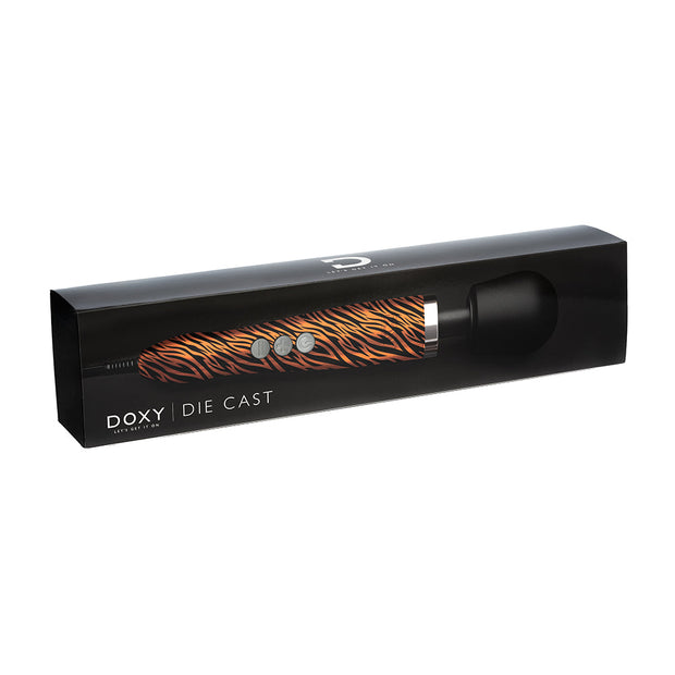 Doxy Die Cast Wand Vibrator Tiger - Headshop.com