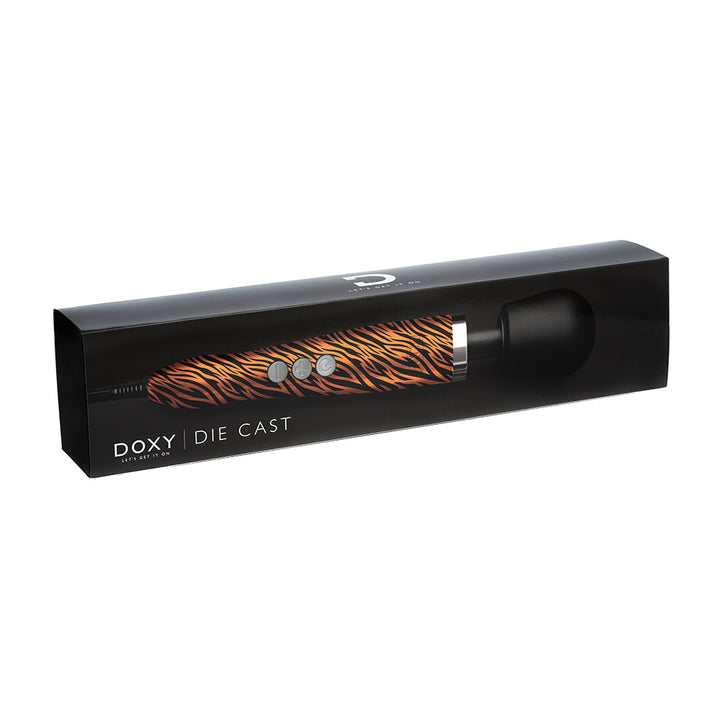 Doxy Die Cast Wand Vibrator Tiger - Headshop.com