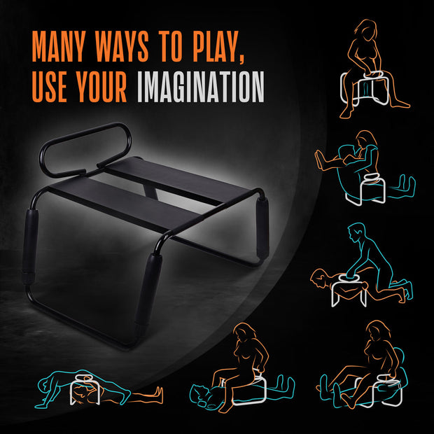 Temptasia Surrender Sex Chair Black - Headshop.com