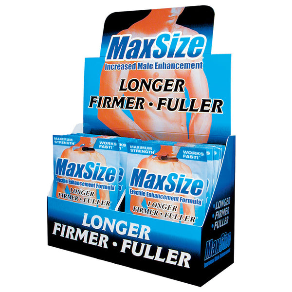 MaxSize Erectile Enhancement Formula Pills 2-Pack 24-Piece Display MaxSize Erectile Enhancement Formula Pills 2-Pack 24-Piece Display