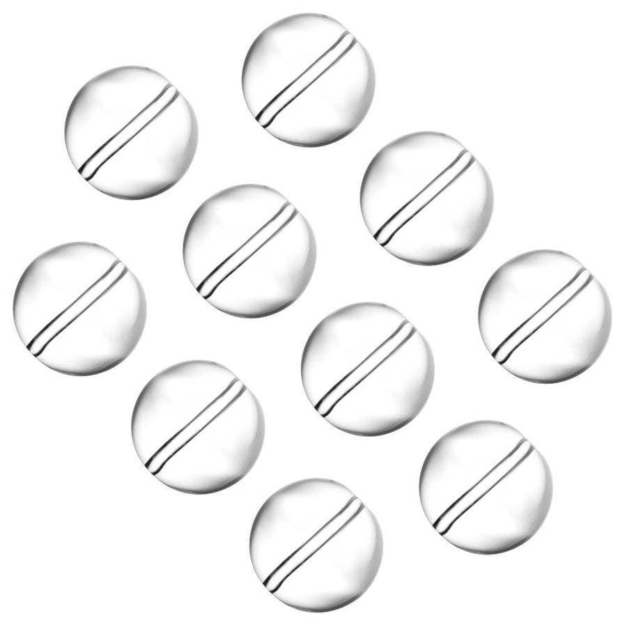 10PC BAG - Solid Glass Ball Carb Cap w/ Carb Hole - 24mm - Headshop.com