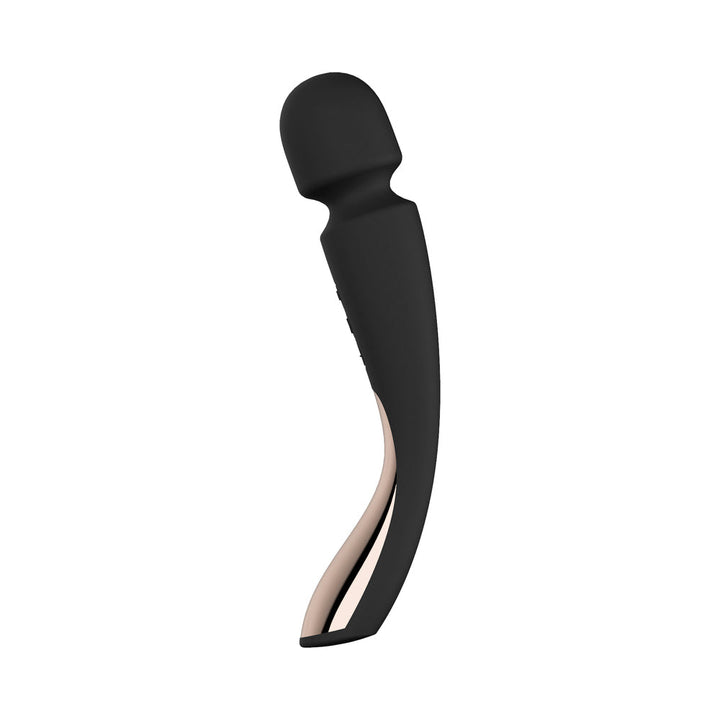 LELO SMART WAND 2 Medium Rechargeable Wand Vibrator Black - Headshop.com