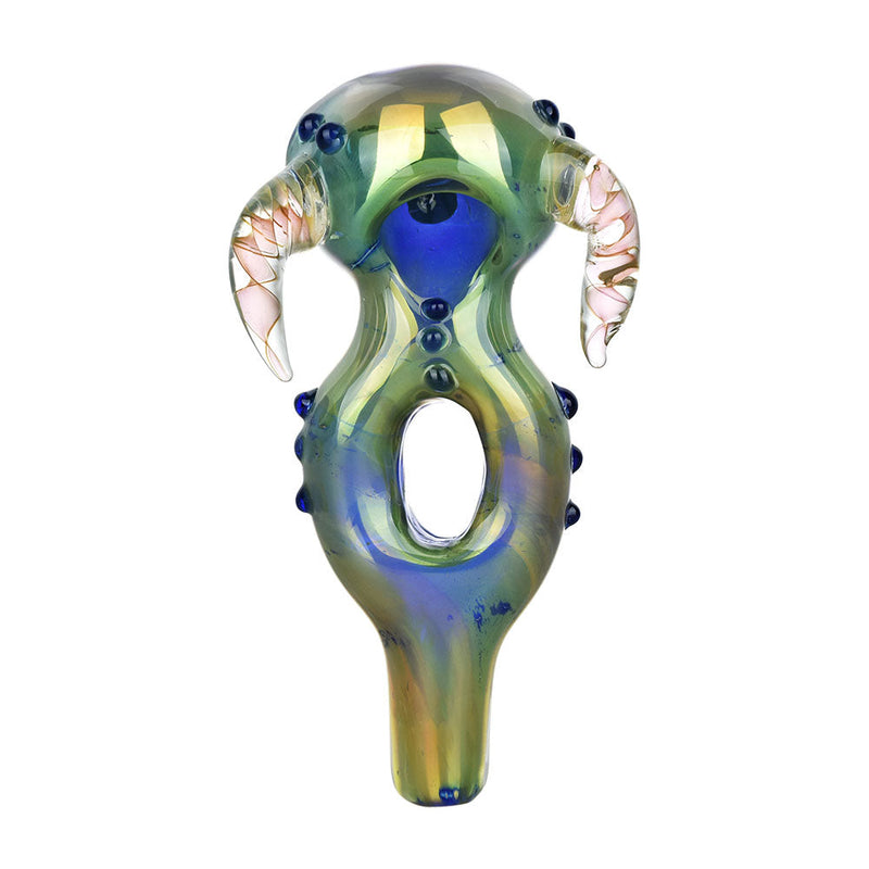 Elation Electroplated Glass Horned Hand Pipe - 4.75" - Headshop.com